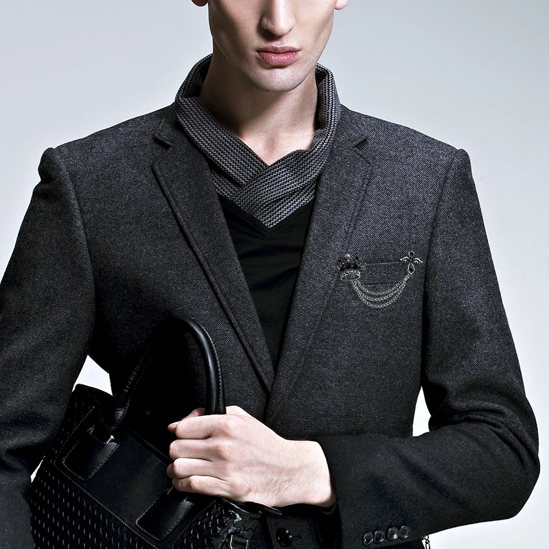 Черные стразы значок с изображением короны брошь крыльями ангела Крест Меч ужин