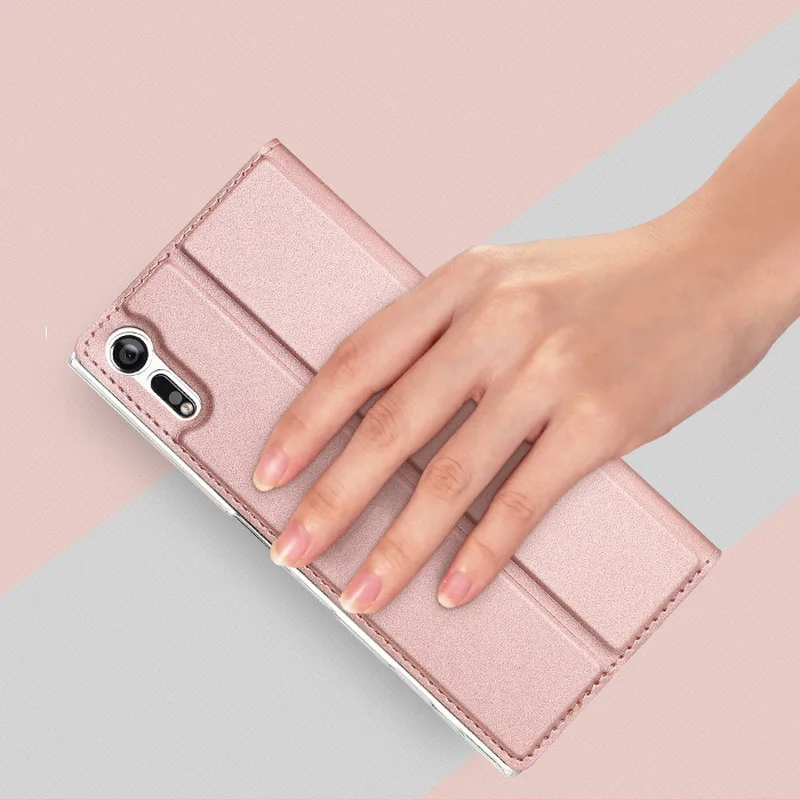 Магнитный флип-чехол-книжка для Sony Xperia XA1 Plus Ultra XZ1 XZ2 Premium XZ X Compact XP Z5 Mini L1 Z6 E6 XA2 XZ3 Coque Capa