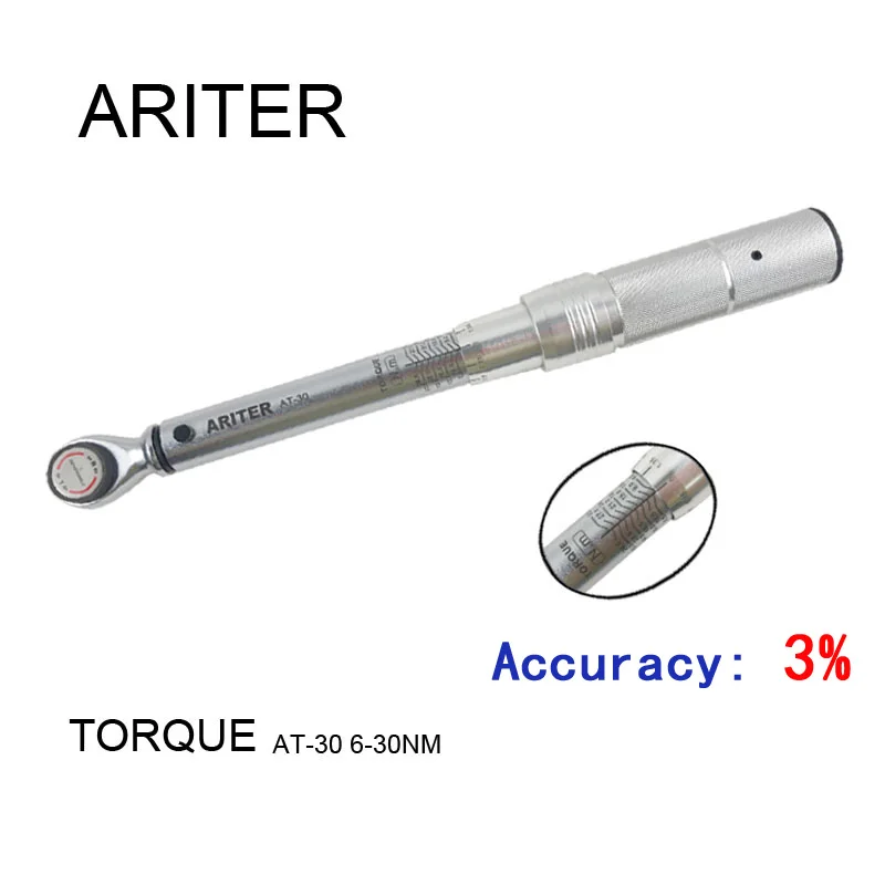 ARITER 3% прецизионный автомобильный механический ремонтный динамометрический ключ 1/" 3/8" 1/" Квадратный привод 1-330N.m крутящий момент набор ручных инструментов - Цвет: AT-30