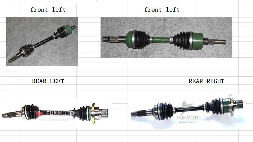 

shocks/belt/brake pad/air filter/oil filter/4 pcs drive shaft suit for CFX8