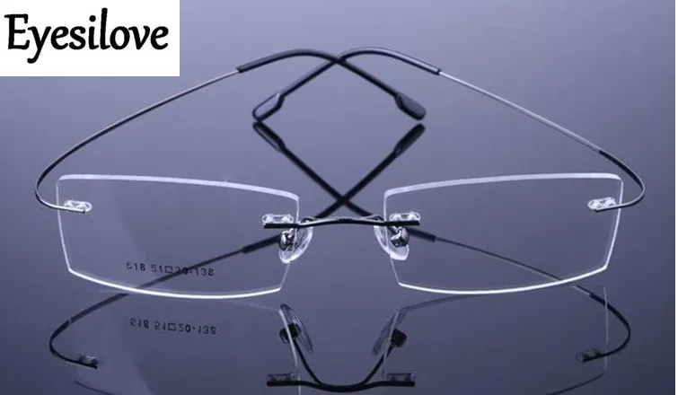Ульсветильник кие оптические очки Eyesilove без винтов 9 цветов оправа оправы из титанового сплава с памятью для