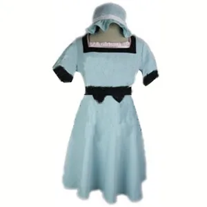 2017 Steins Gate Mayuri Shiina платье + шляпа Косплей Костюм на заказ любой размер