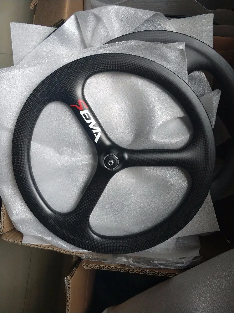 SEMA T700 16 дюймов 3 spoke углеродное колесо трехспицевое переднее для brompton K/UD/12 K лучшее