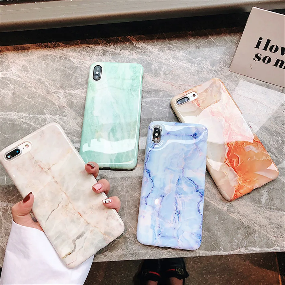 Роскошный мраморный силиконовый чехол для телефона iphone XS Max X XR 7 8 6 6S Plus мягкий из