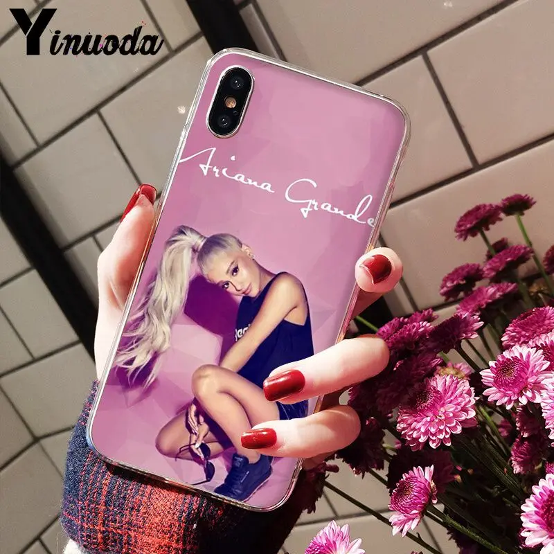 Yinuoda Ariana Grande AG Радужный подсластитель прозрачный мягкий чехол для телефона iPhone 8 7 6 6S Plus 5 5S SE XR X XS MAX Coque