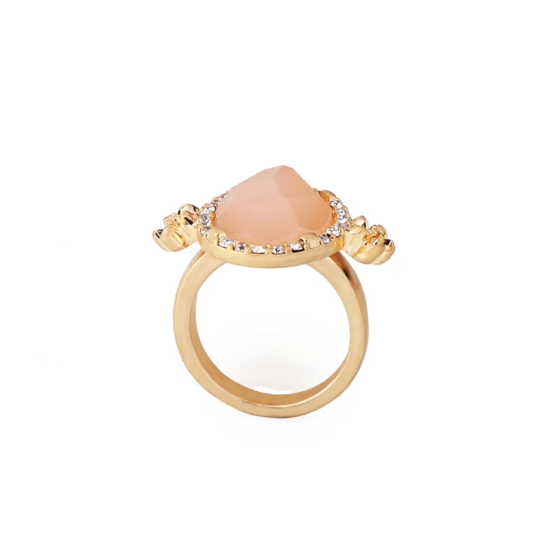 2018 лаконичное круглое ограненное Золотое кольцо Elegence темперамент простой Anillos
