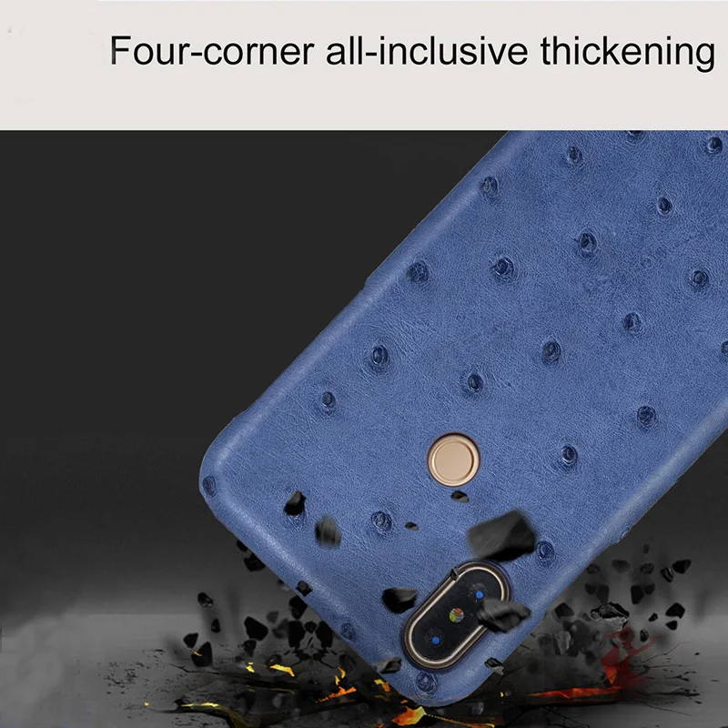 Натуральный страусиный кожаный чехол для Xiaomi Mi 9 10 9T Pro 8 Lite A3 телефона Redmi Note pro 8T 7A