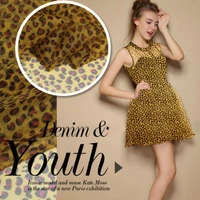 leolin new leopard print temptation100 silk tulle organza fabric for dress 50cm