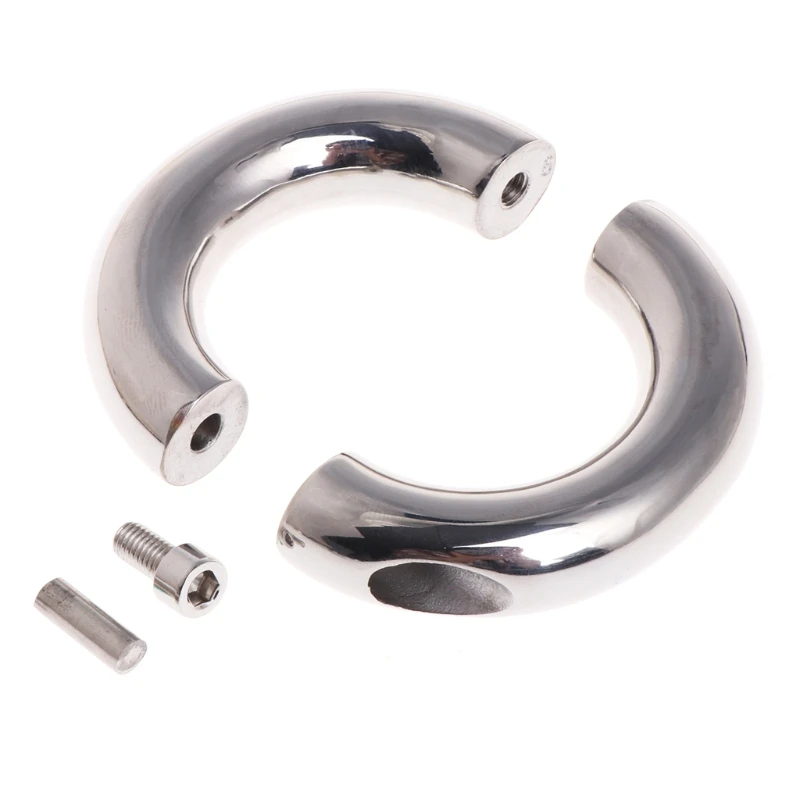 Нержавеющая сталь мяч кольцо Носилки увеличитель пениса для мужской задержки