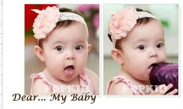Lot 3 Pink New Fashion baby Girls Kid Flower Headband | Детская одежда и обувь