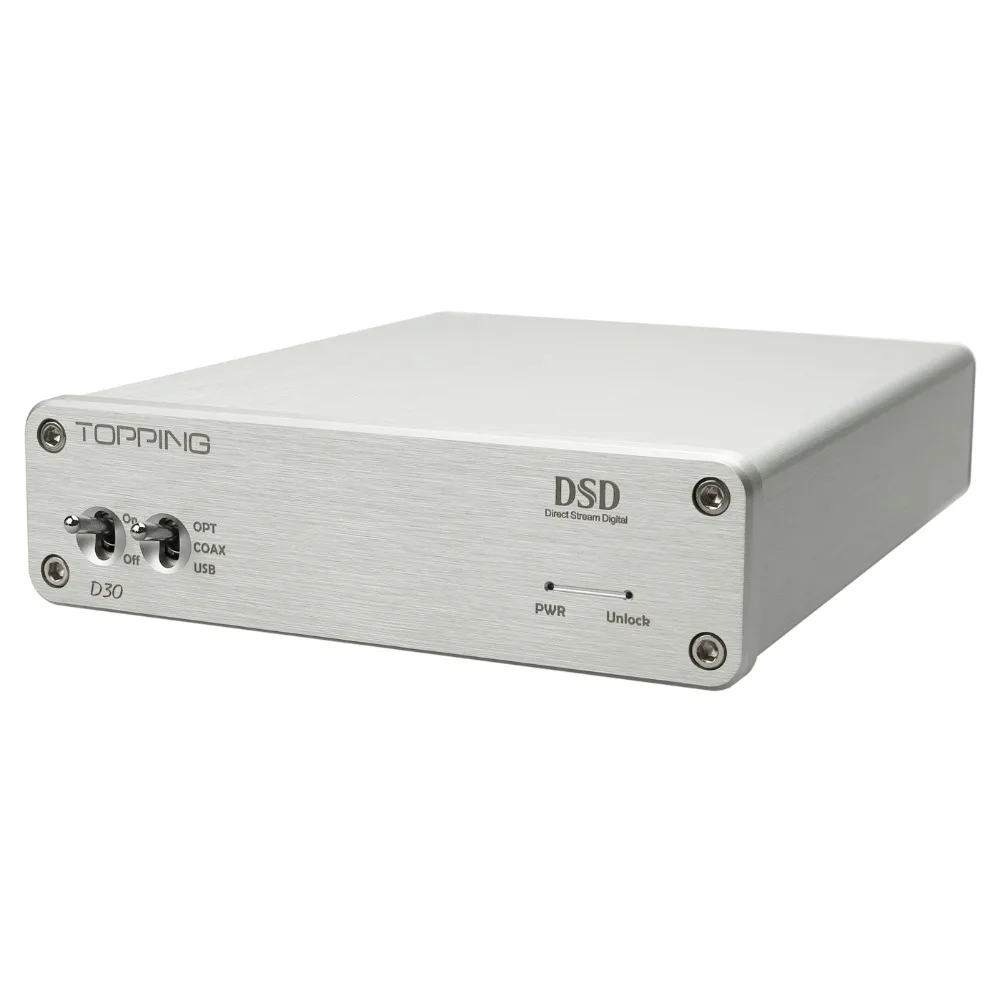 TOPPING D30 DSD аудио декодер USB DAC коаксиальный Оптический волокно XMOS CS4398 24 бит 192 кГц
