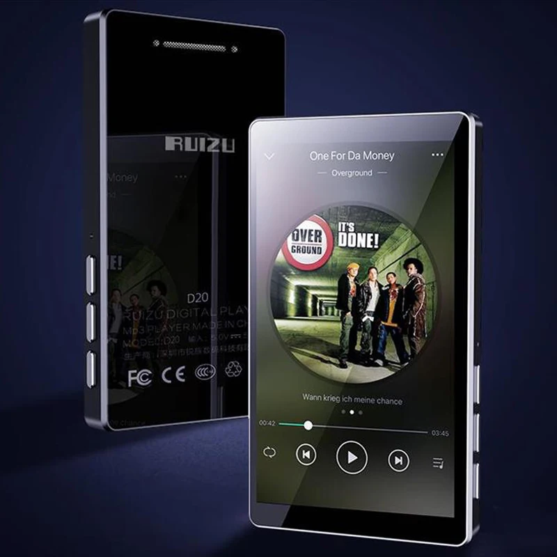 Новейший MP3-плеер RUIZU D20 3,0 дюймов полный сенсорный экран Встроенный динамик HIFI музыкальный плеер без потерь с FM, видеоплеер