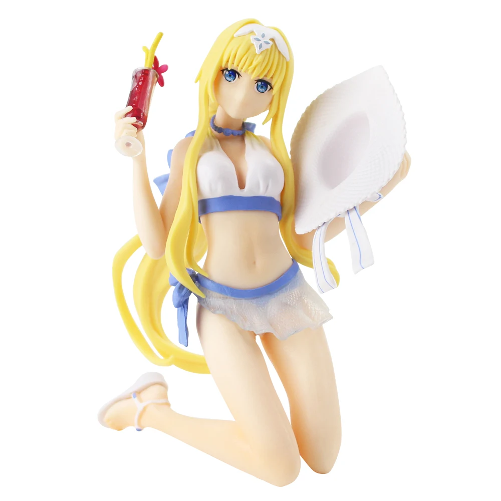 Игровой костюм с героями мультфильмов SAO EXQ Alice 14 см ПВХ экшн модель коллекционная