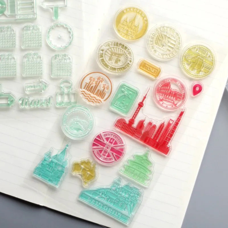 Путешествия жизни серии прозрачный силиконовый штамп diy ручной скрапбук