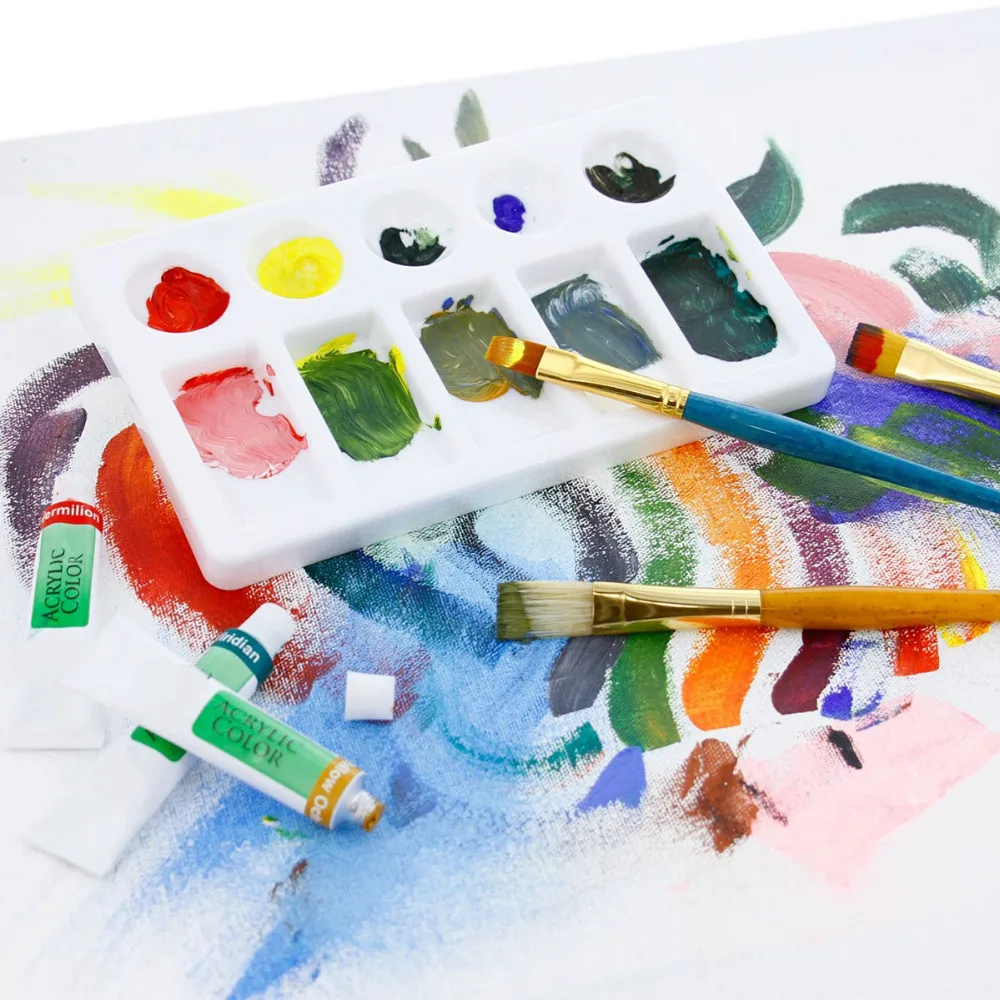 1 шт. Прочная прямоугольная Палетка для рисования ногтей|nail art tools|nail toolsnail drawing |