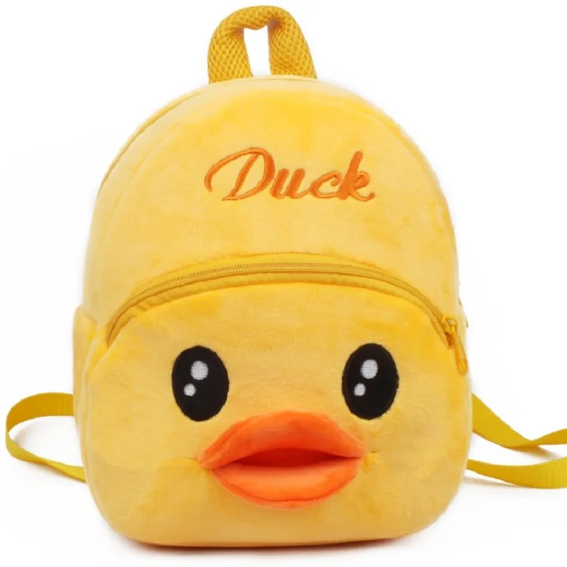 

Симпатичная школьная сумка с изображением желтой утки для малышей, милый розовый кролик, школьная сумка для малышей, подарок на день рожден...