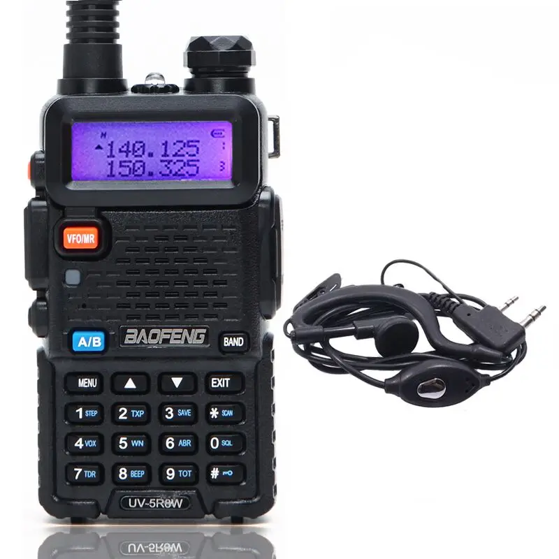 Baofeng UV-5R 8 Вт Высокая мощная двухсторонняя рация 8 Вт CB Ham портативная рация 10 км дальность Pofung UV5R для охоты - Цвет: add headset