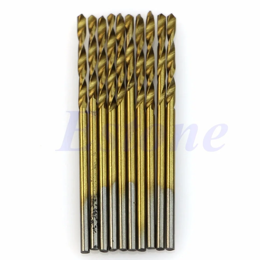 50 шт. набор быстрорежущих стальных Сверл с титановым покрытием инструментов 1/1.