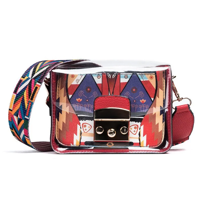 Женская сумка через плечо из ПВХ с клапаном|Сумки ручками| |