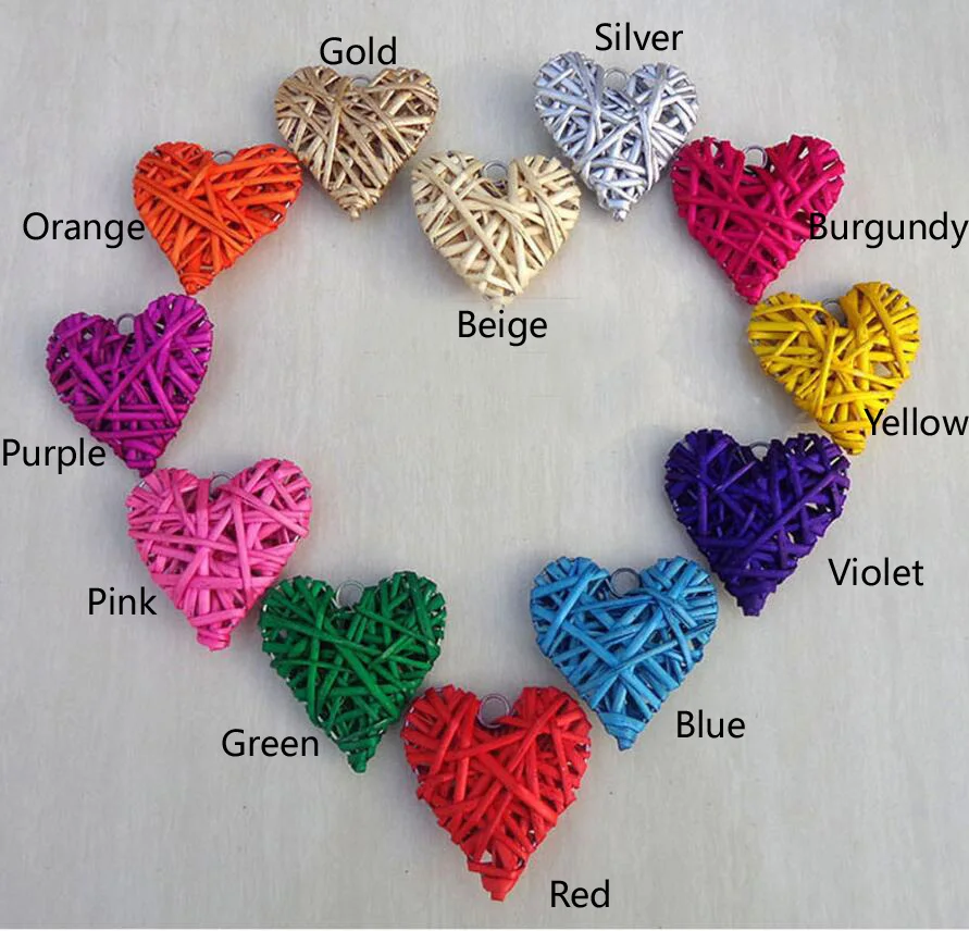 10 шт. см Разноцветные ранцы вязаные сердца для свадьбы вечеринки дома офиса отеля