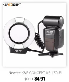 Новейшая K& F концепция KF-150 Вспышка Speedlite Master Slave 14GN вспышка с режимом TTL с отражателем для камеры Nikon D3300 D5300 D7200