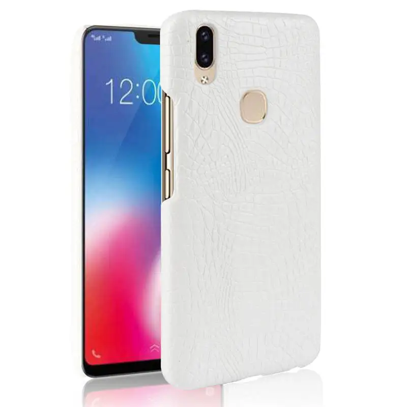 Vivo V9 чехол Обложка 6 3 дюйма Роскошная на заднюю панель из искусственной кожи для