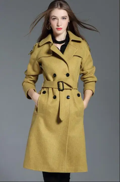 

Autumn winter long wool coat women coats female overcoat casaco feminino abrigos mujer invierno jaqueta feminina manteau femme