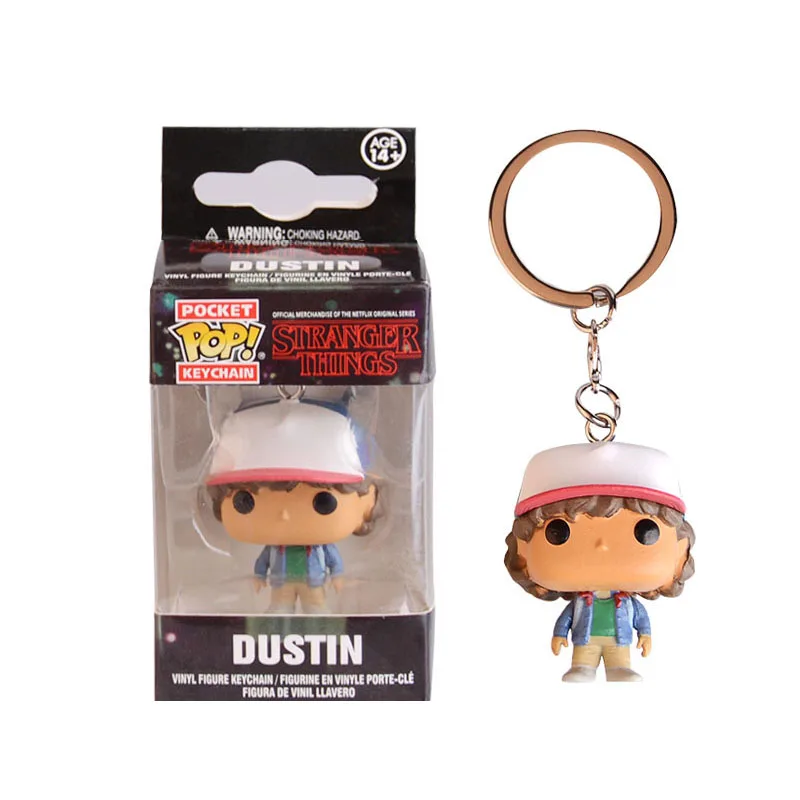 Забавный брелок FUNKO POP Stranger Things Eleven с яйцами Дастин Барб экшн фигурки коллекция