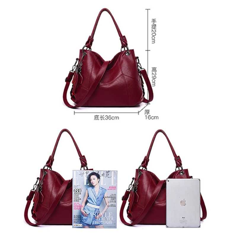 

2019 New Fashion Leather Women Shoulder Bags High Capacity Luxury Handbags Big Tote Women Bags Designer High Quality Bolsa Mujer