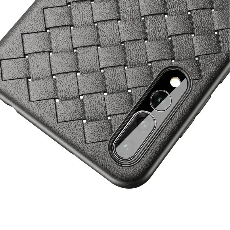 Для Huawei P30 P30Lite Nova4 Nova4E Honor V20 8A Y5 2018 сетчатый тканый узор мягкий ТПУ Ультратонкий