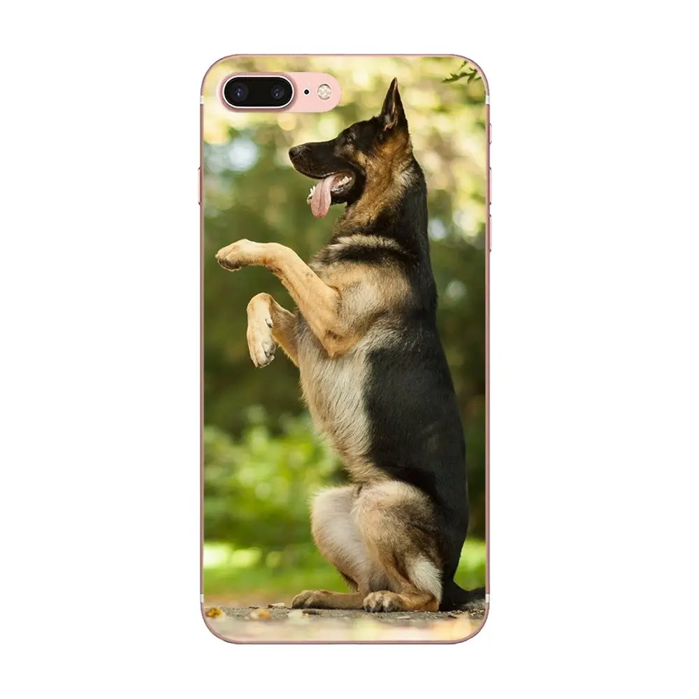 Немецкая овчарка качество для Apple iPhone 4 4S 5 5C 5S SE 6 6S 7 8 Plus X XS Max XR простые чехлы