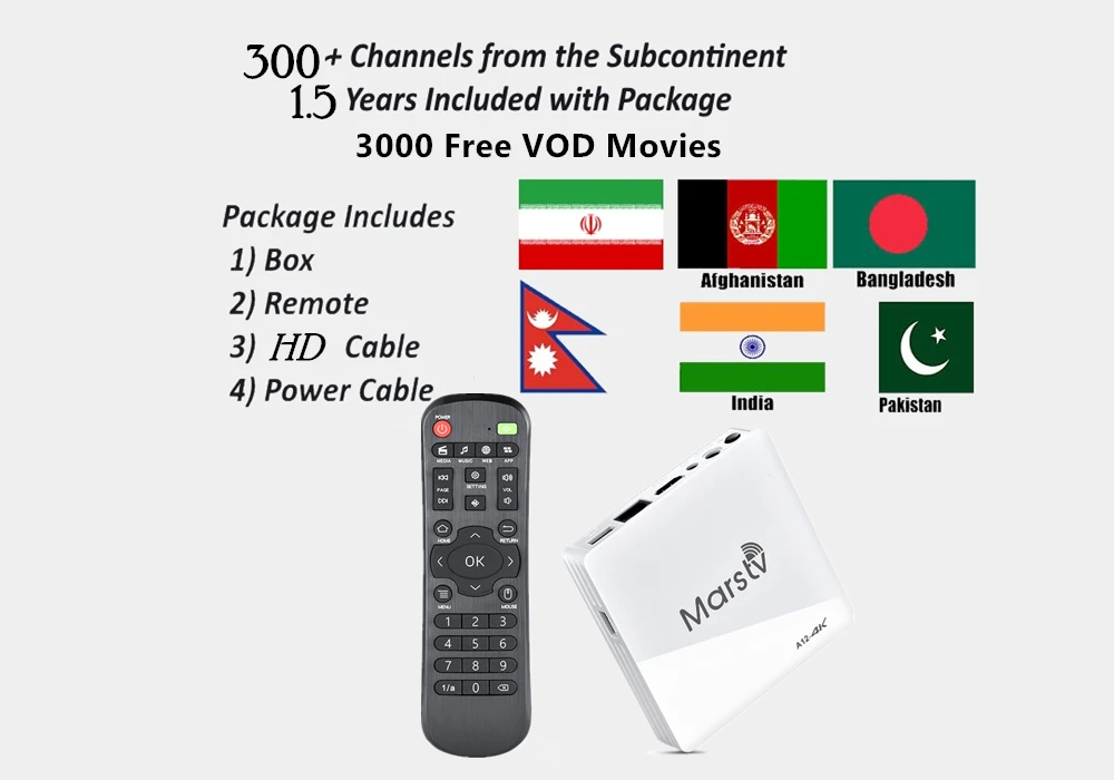 Лучший и стабильный Android Inidan IPTV Box с 18 месяцев подпиской IPTV Inidan/Pakistan/Bangla/Punjabi/английские каналы США