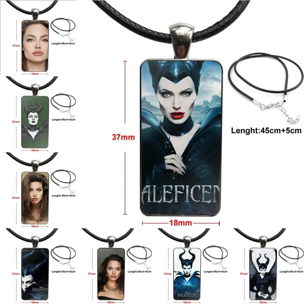 Фото Angelina Jolie Maleficent Horns стеклянный кабошон колье прямоугольное ожерелье стальные Angelina Jolie Maleficent Horns стеклянный кабошон колье прямоугольное ожерелье стальные