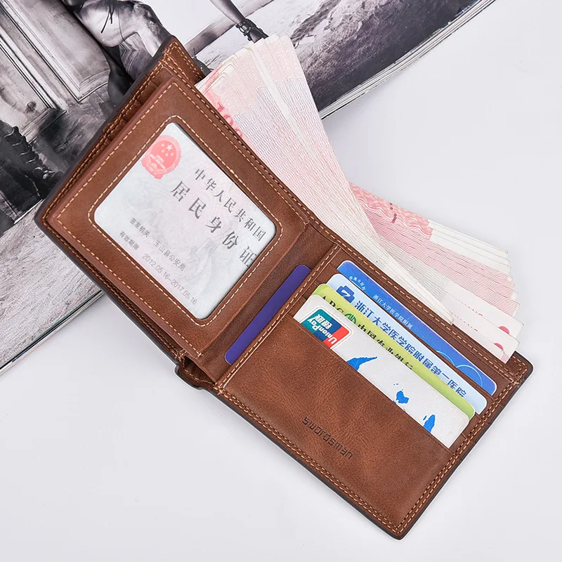 Youda мужской короткий кошелек ретро многофункциональная сумка для карт модные