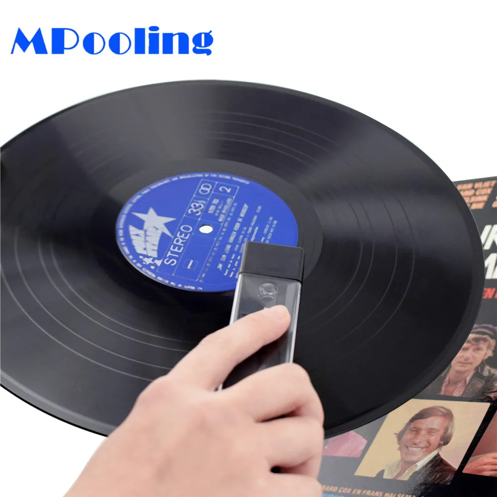 Черная бархатная щетка MPooling очиститель для виниловых записей чистящая