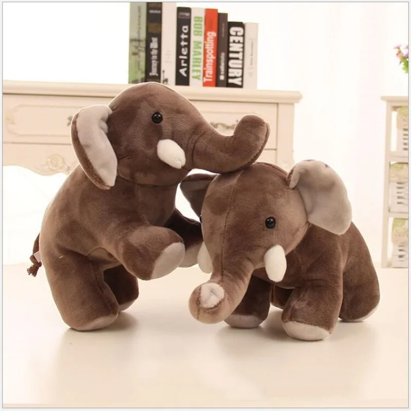 25 см милый слон плюшевые игрушки Дети Спящая задняя подушка чучело ребенок