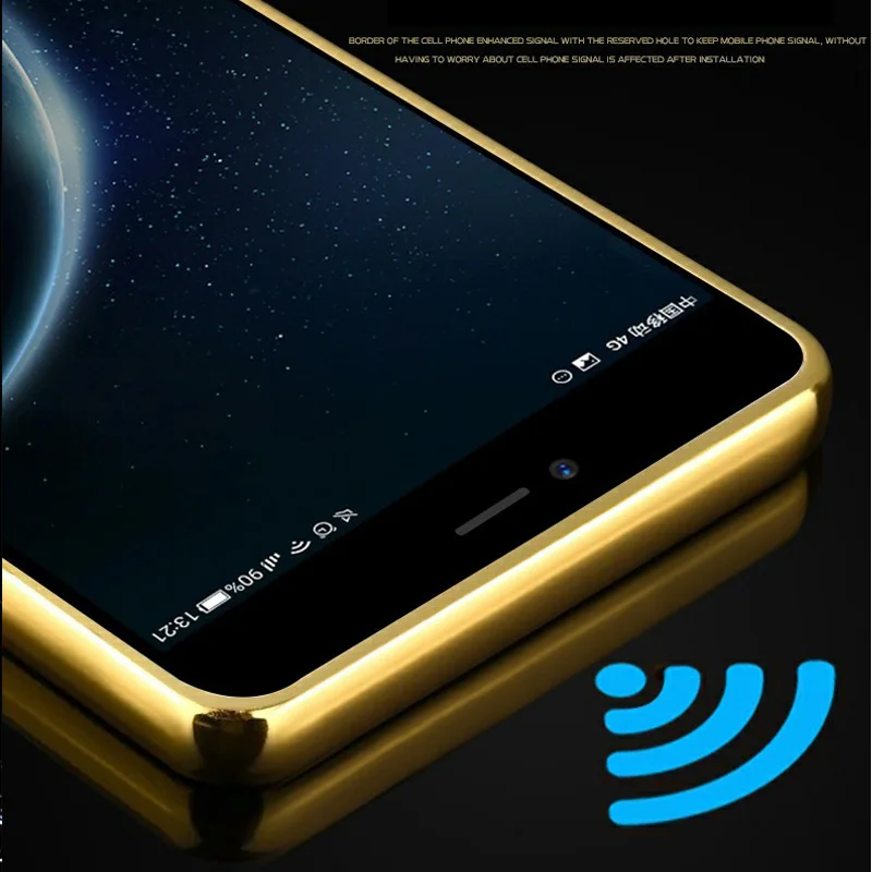 Чехол One Plus 5 с алюминиевым металлическим покрытием и задней зеркальной