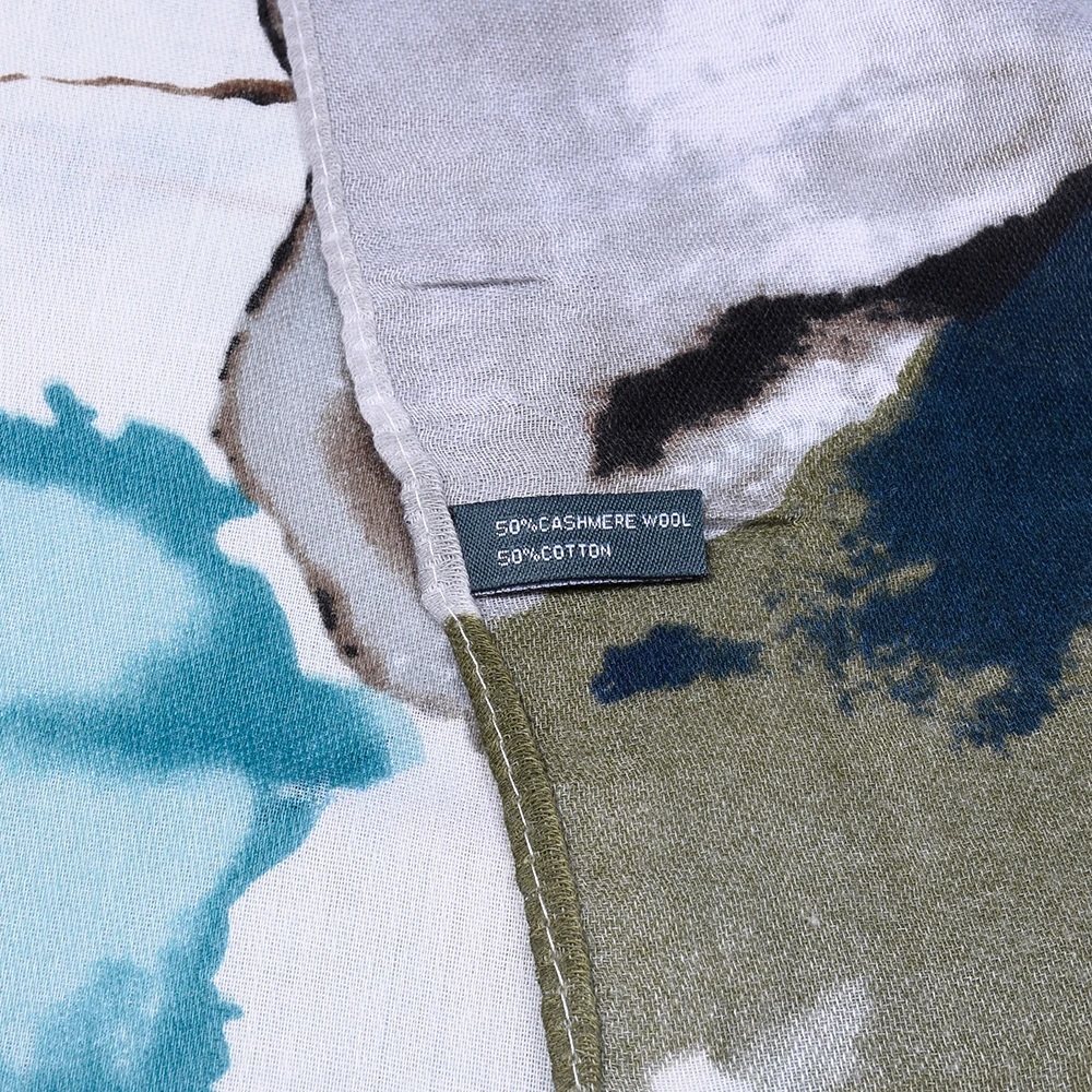 2018 женский шарф роскошный бренд Осень зима испанский стиль элегантный