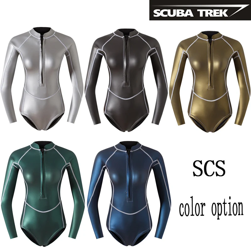 2mm SCS yamamoto neoprene Titanium coating free diving for girls wowan