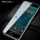 Защитное стекло Eqvvol, закаленное стекло для iPhone XR, XS MAX, X, 8, 7, 6S Plus, 5C, 0,33 мм, 9H, HD
