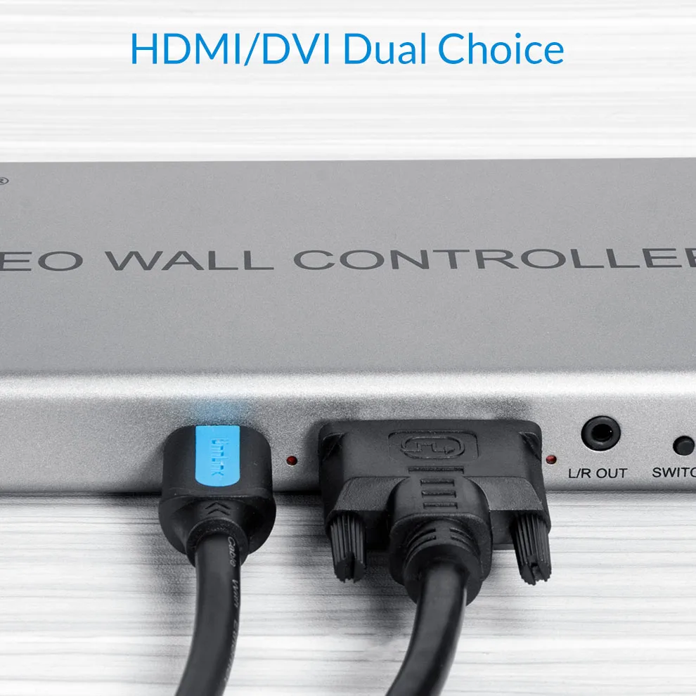 Настенный видеоконтроллер Unnlink HDMI совместимый/DVI совместимый выход 4x4