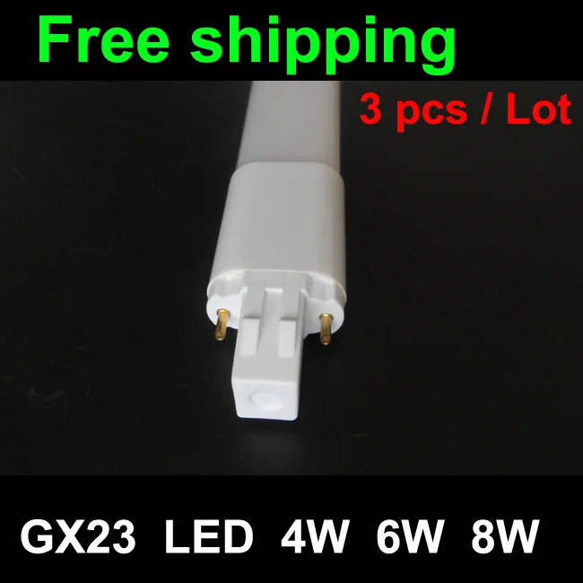 Светодиодная лампа GX23 4 Вт 6 8 10 35 28 18 шт. SMD 2835 Трубная LED PL 110 В 220 в 230 240 теплый