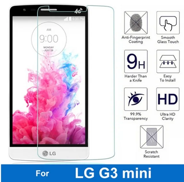 2.5D Tempered Glass For LG G3 mini Screen Protector Film 9H Protective | Мобильные телефоны и аксессуары