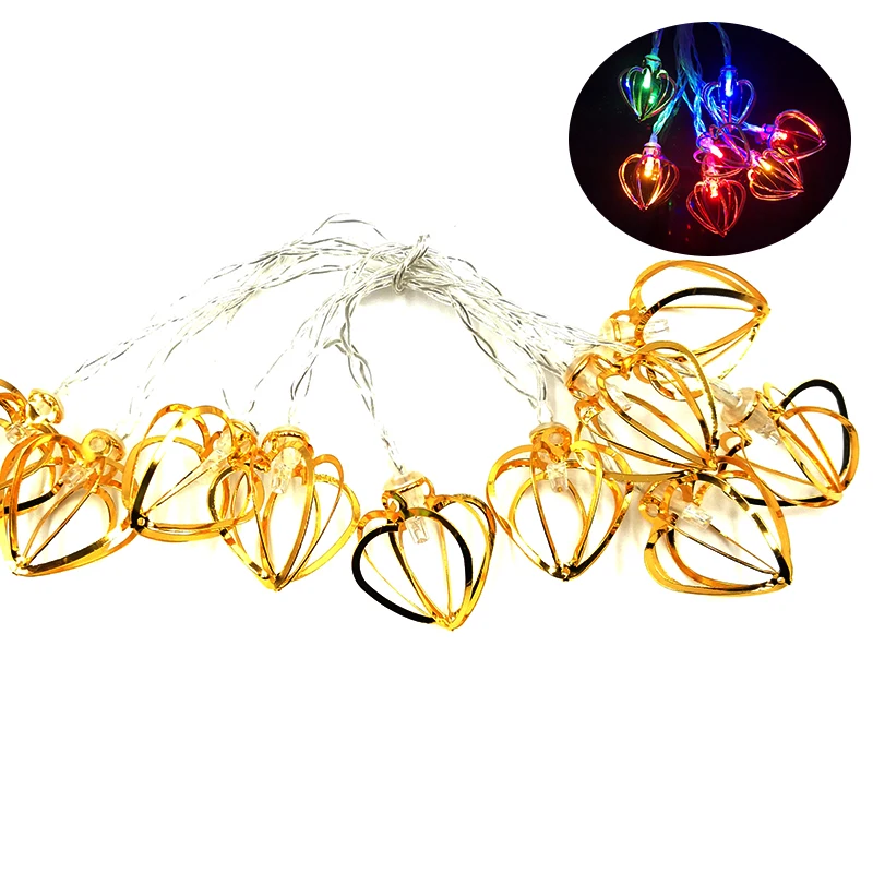 10/20/40/80 LED Holiday Light Lover Heat 3D Decorative Lamp Roon Indoor Decoration Party wedding Fairy Lights IY301225 | Лампы и