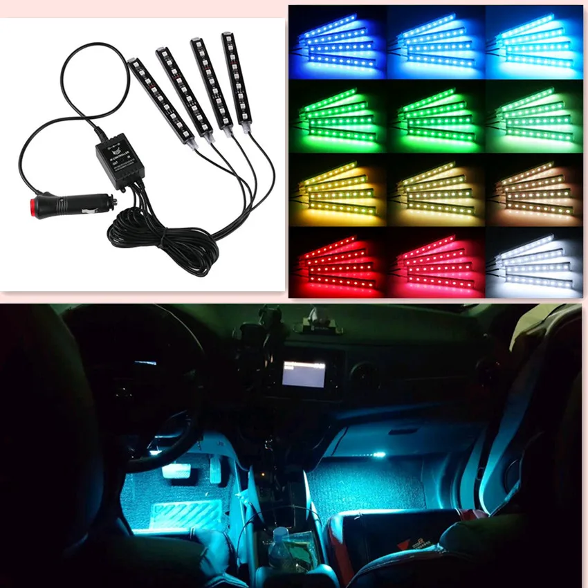 Buy 2018 NEW CAR interior LED decoration FOR smart fortwo peugeot 406 toyota auris ford focus 1 2008 passat b6 Accessories on