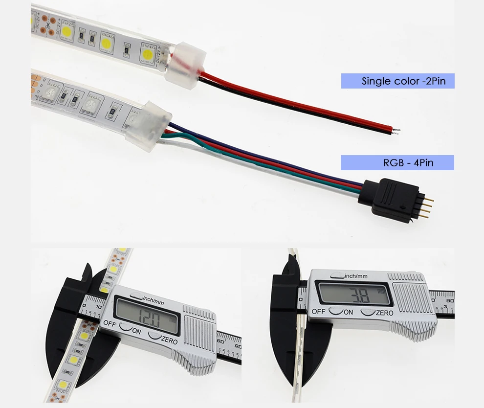 Водонепроницаемая IP68 SMD 5050 Светодиодная лента RGB гибкий светильник DC12V 60 светодиодный s/m Кремниевая трубка на открытом воздухе/под водой Светодиодная лента 5050