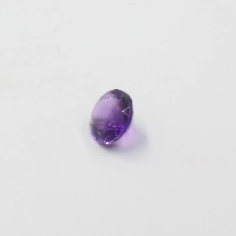 7 мм 1.2ct круглый вырез настоящий Аметист Свободный Камень для помолвки кольцо