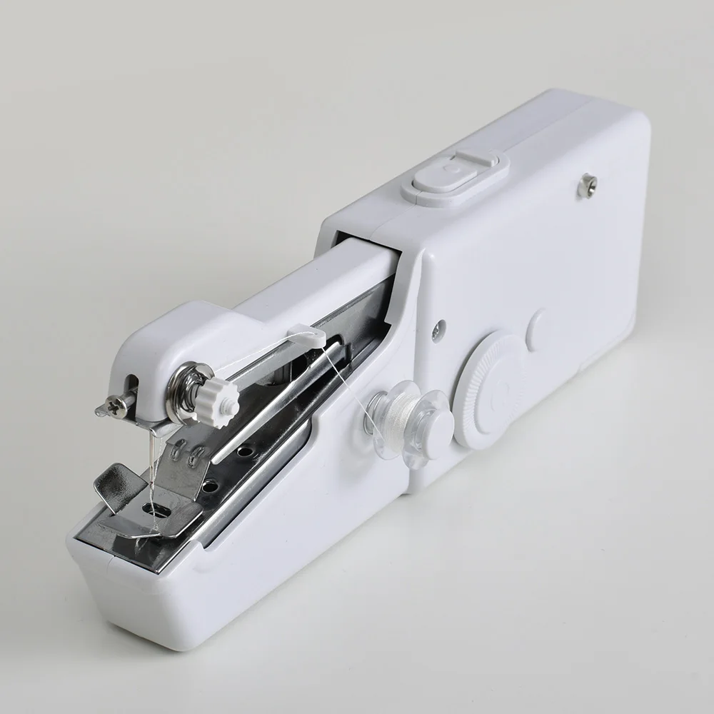 Sewing machine Мини Портативные Ручные Швейные машины для шитья, шитья, рукоделия, беспроводные ткани для одежды, электрическая швейная машина, набор стежков 15 - Цвет: Sewing machine