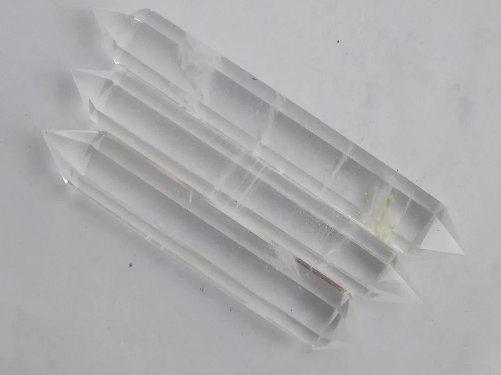 3 белых плавления кварца кристалл палочка ТОЧКА исцеления|crystal glass nail file|crystal wand sex