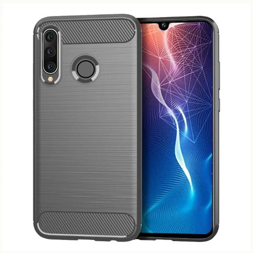 Чехол из углеродного волокна для Huawei Honor 20 Pro YAL L41 резиновый силиконовый чехол